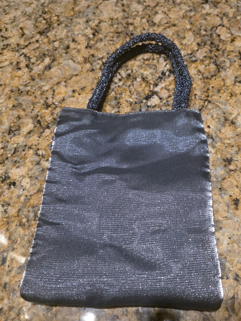 Women's Vintage Heather Grey Shimmery Evening Tote Bag